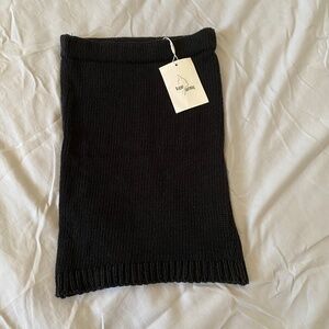 Djerf Avenue Knitted Tube Top Black